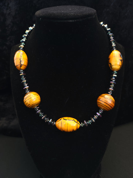 Marbled Orb Weaver Necklace