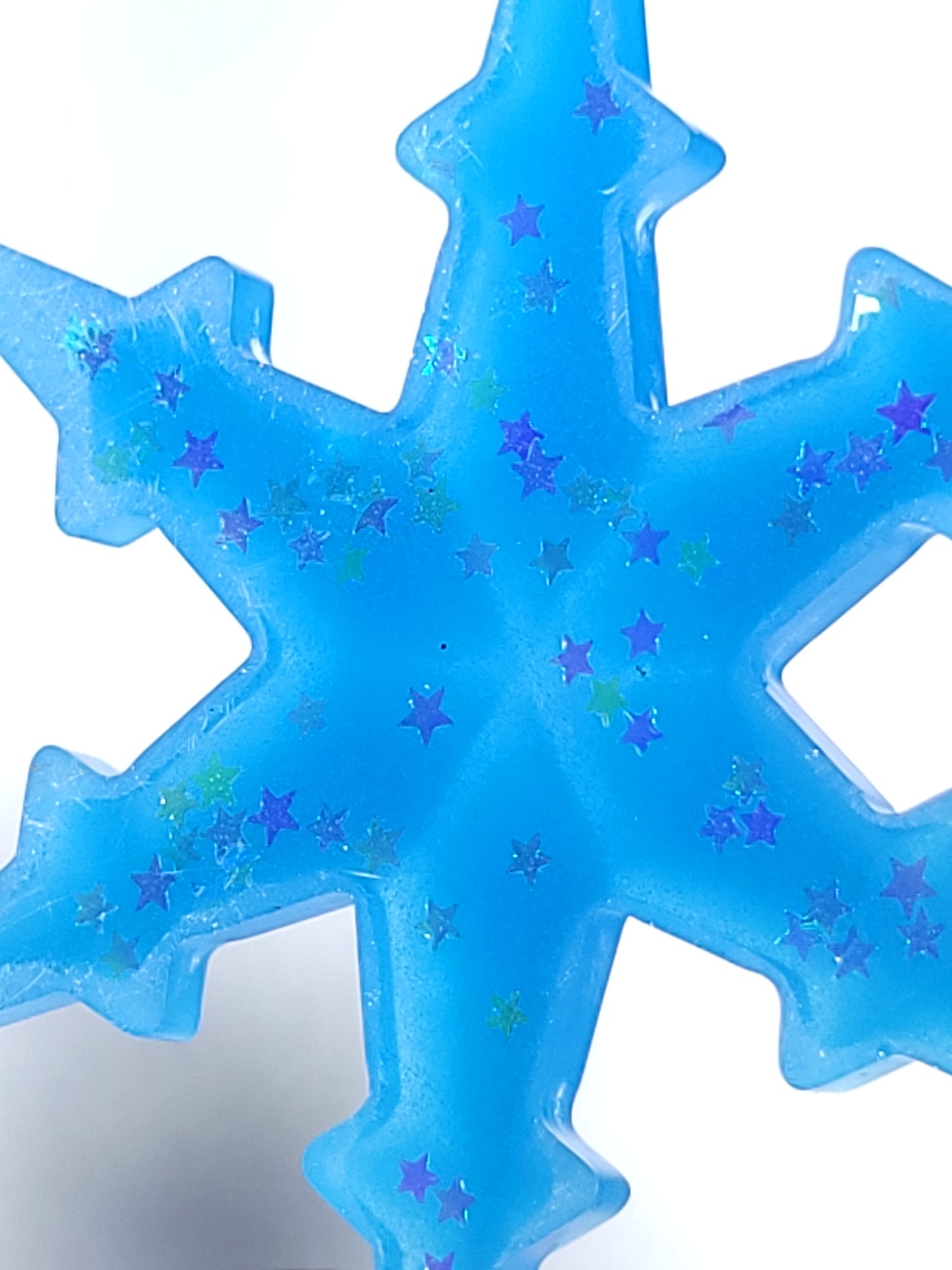 Blue Glow Snowflake 1