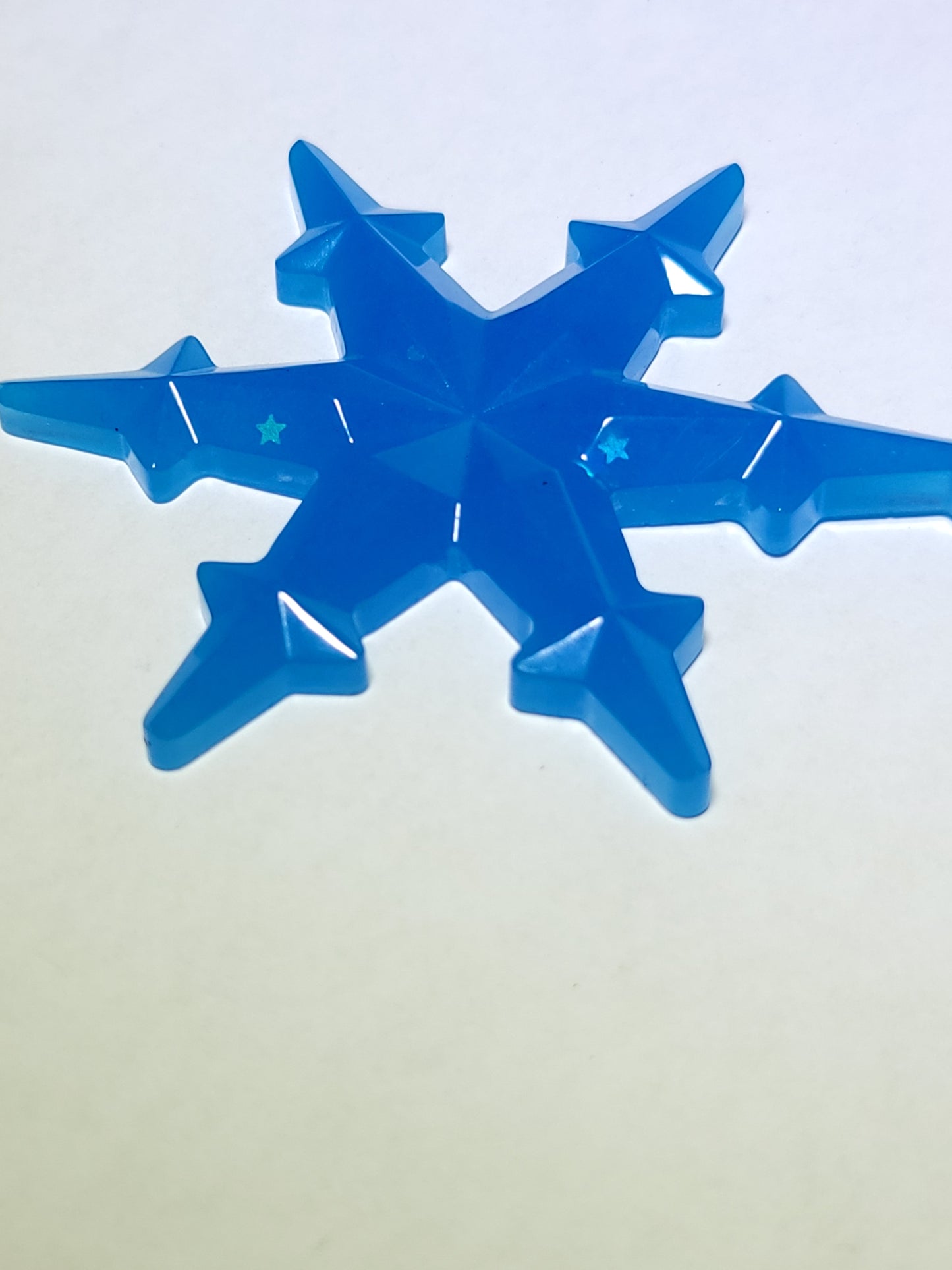 Blue Glow Snowflake 1