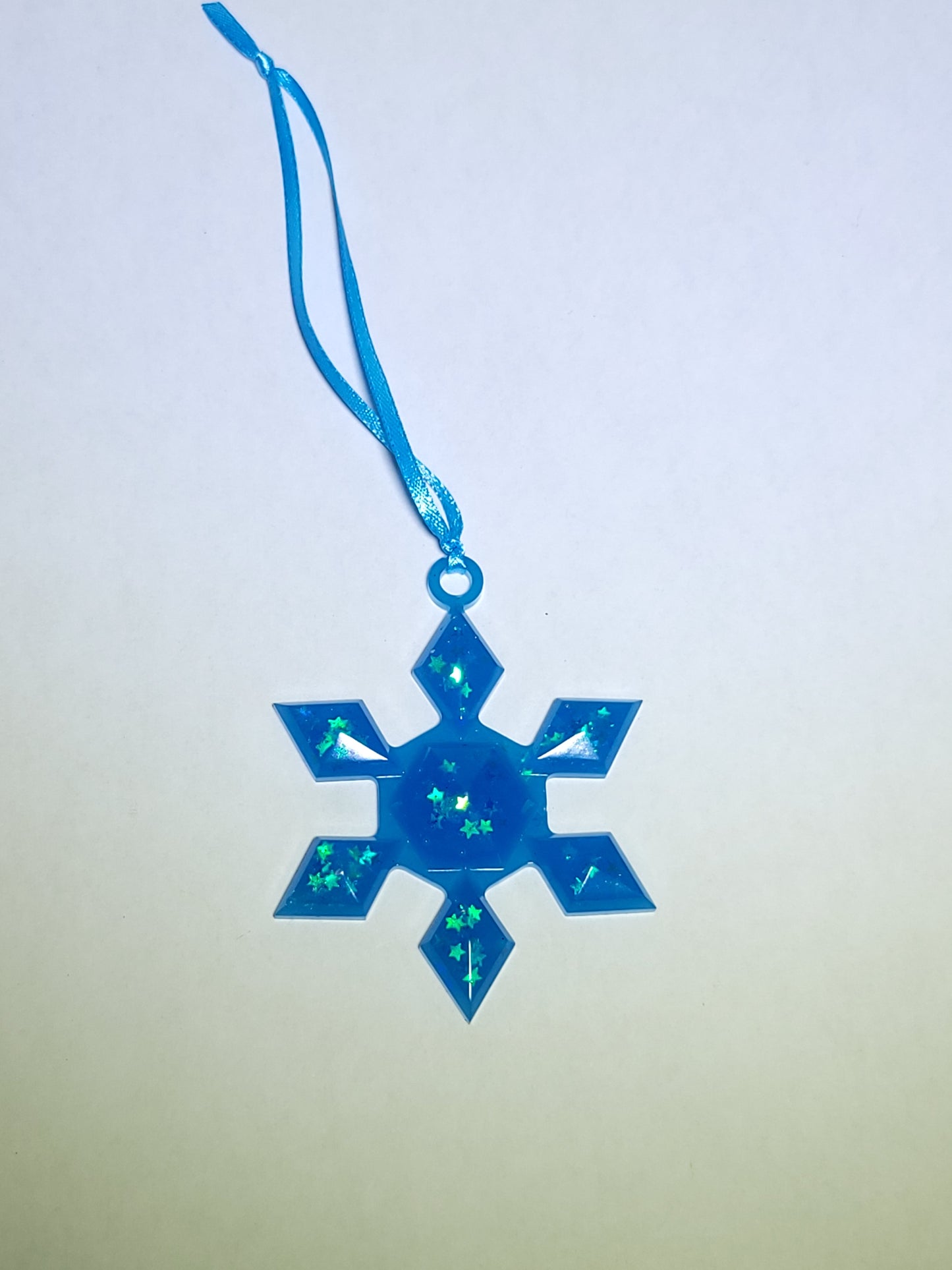 Blue Glow Snowflake 2