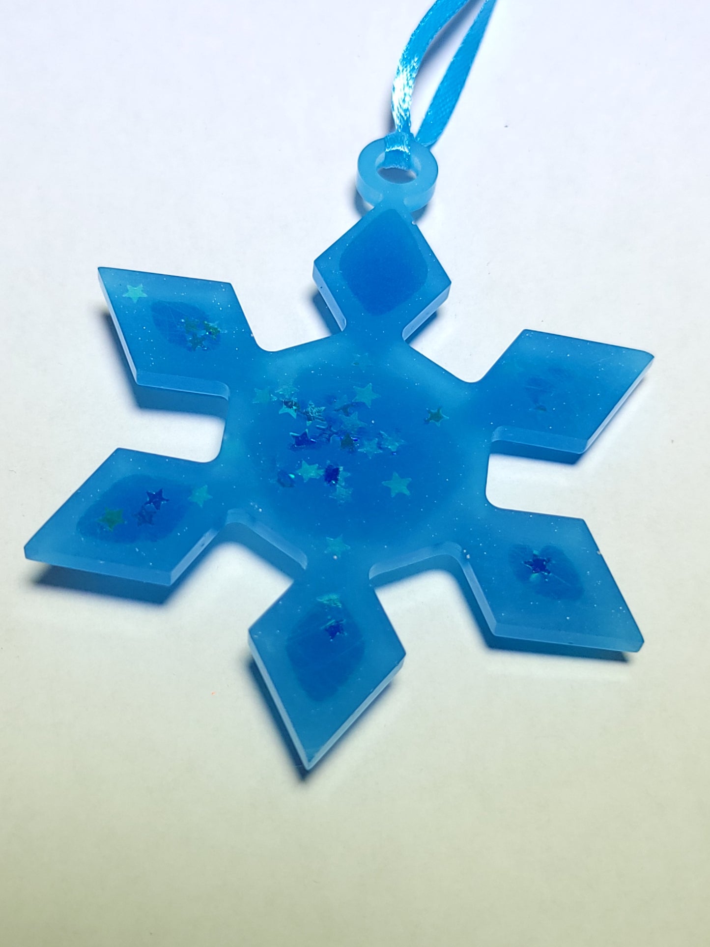 Blue Glow Snowflake 2