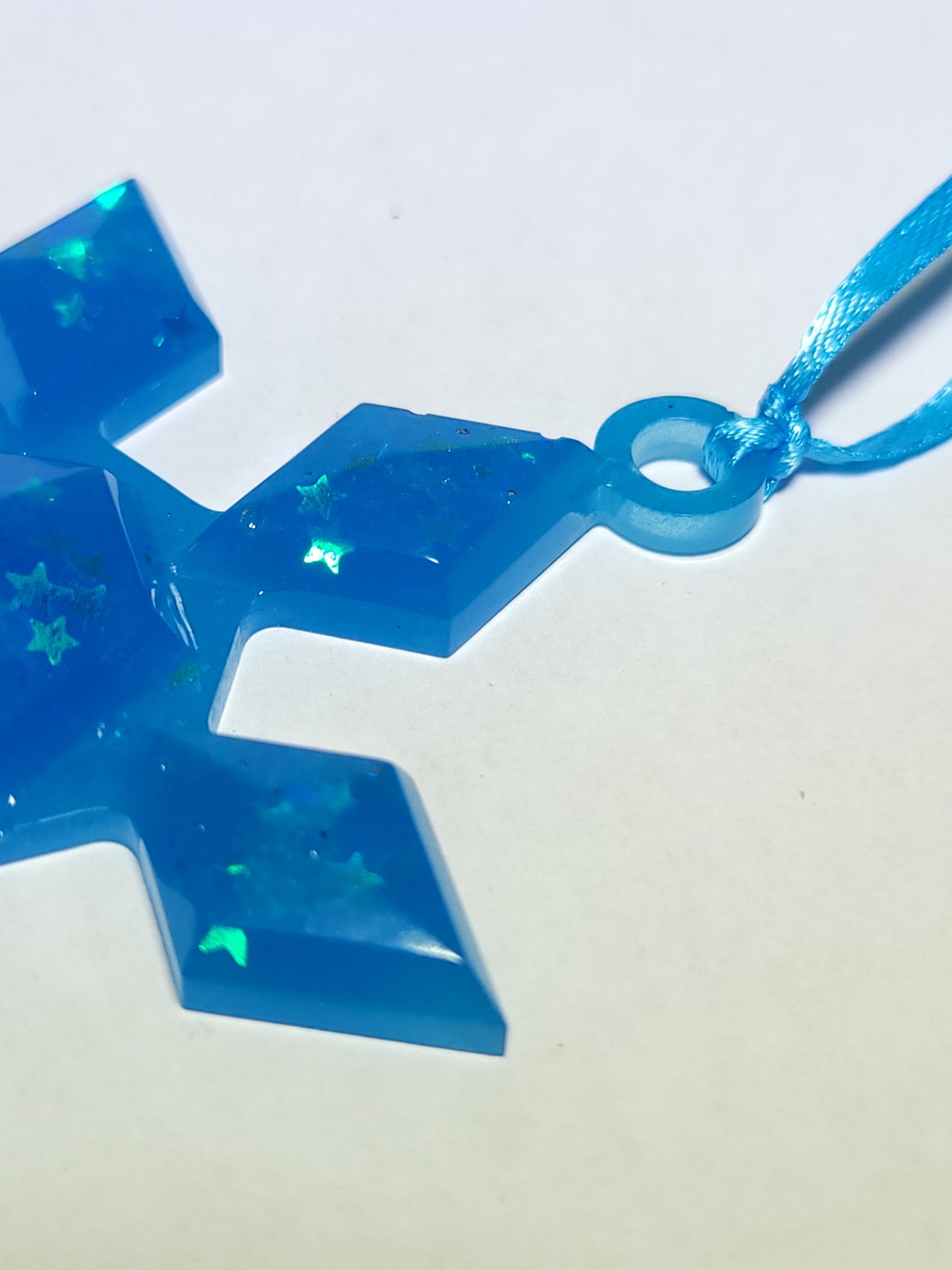 Blue Glow Snowflake 2